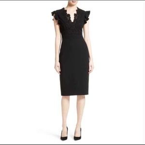 Rebecca Taylor Black Midi Dress
